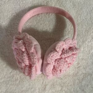 Pink Flower Earmuffs Children
